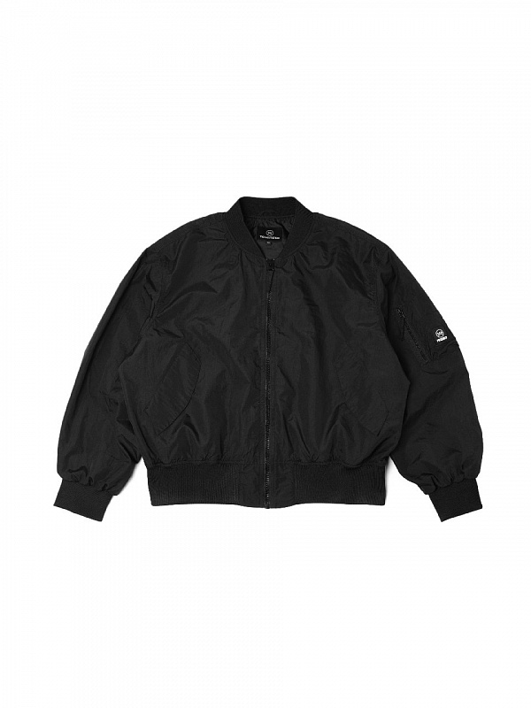 Бомбер THE BAD FRIENDS Basic Light Jacket черный