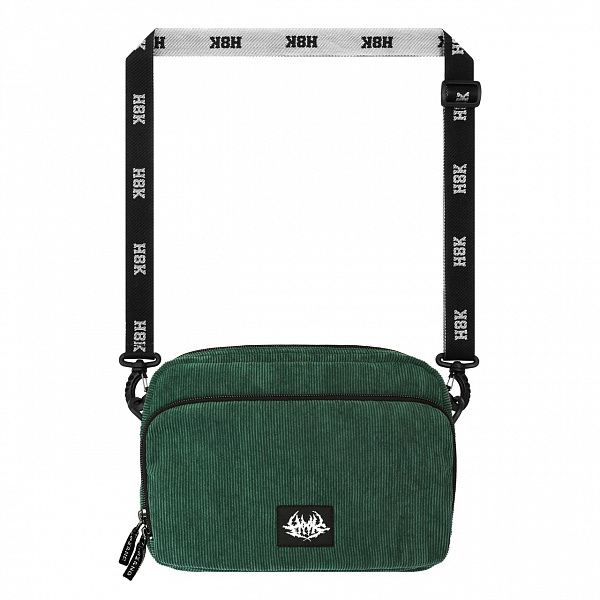 Сумка Шолдербег Гранд HOOK «Вельвет» зеленый