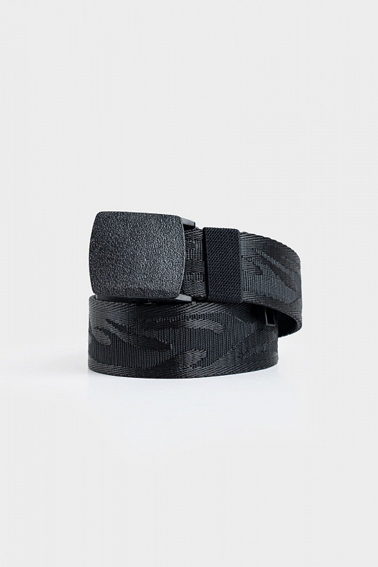 Ремень KUL'TURA "Flame" черный