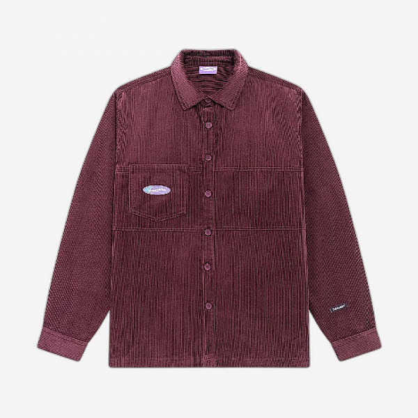 Рубашка YMKA SHIX "Velvet Button" бордовый