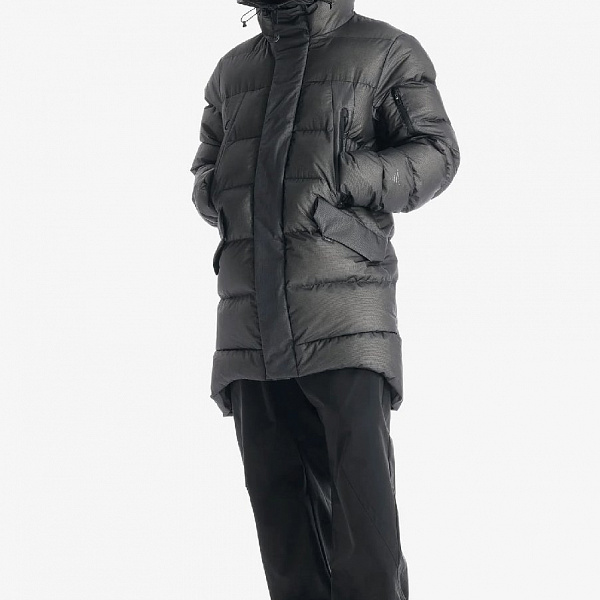 Пуховик KRAKATAU Qm565-19 STROFO чёрный фосфор