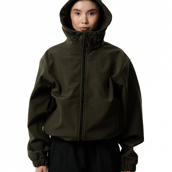 Куртка THE BAD FRIENDS Softshell короткая хаки