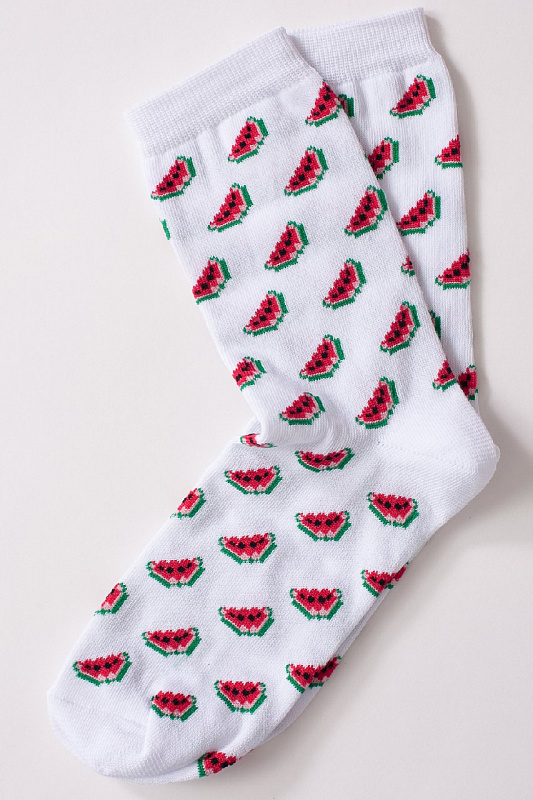 Носки ЗАПОРОЖЕЦ  Арбуз (Белый)