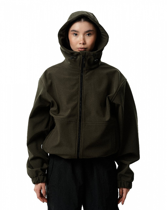 Куртка THE BAD FRIENDS Softshell короткая хаки