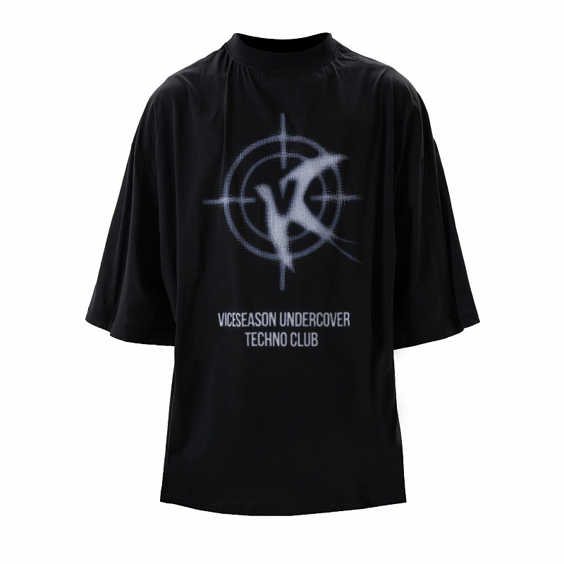 Футболка Viceseason Undercover Техно Клаб черный