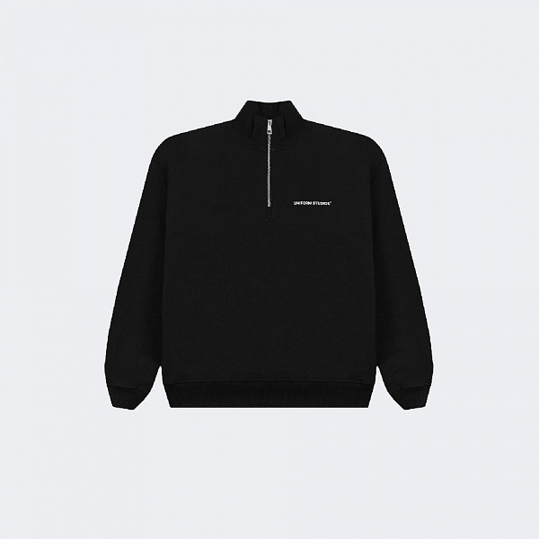 Свитшот UNIFORM Half-zip Heavy STUDIOS черный