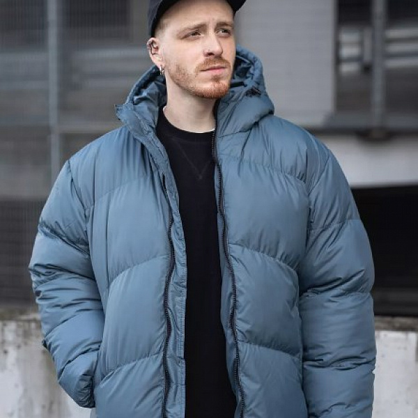 Пуховик DISLABEL D3 HOOD Серый