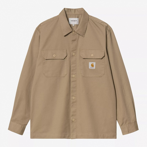 Рубашка CARHARTT WIP L/S Craft Shirt LEATHER