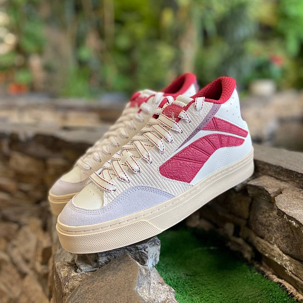 Кеды LI-NING WAVE 180 creamy white/scooter красный/белый