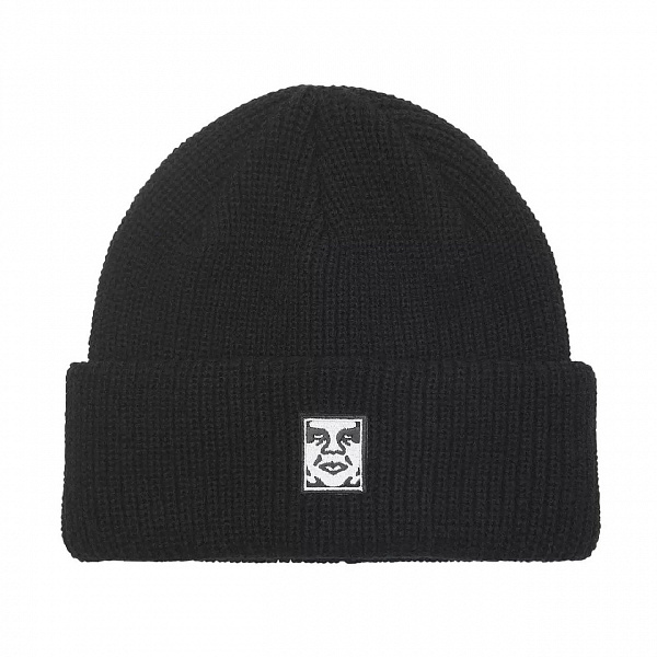 Шапка OBEY MID ICON PATCH CUFF BEANIE BLACK