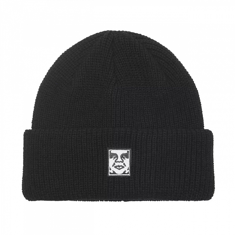 Шапка OBEY MID ICON PATCH CUFF BEANIE BLACK