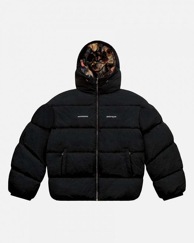 Пуховик ISSAYA Unity Puffer 2.0 crumpled black  черный