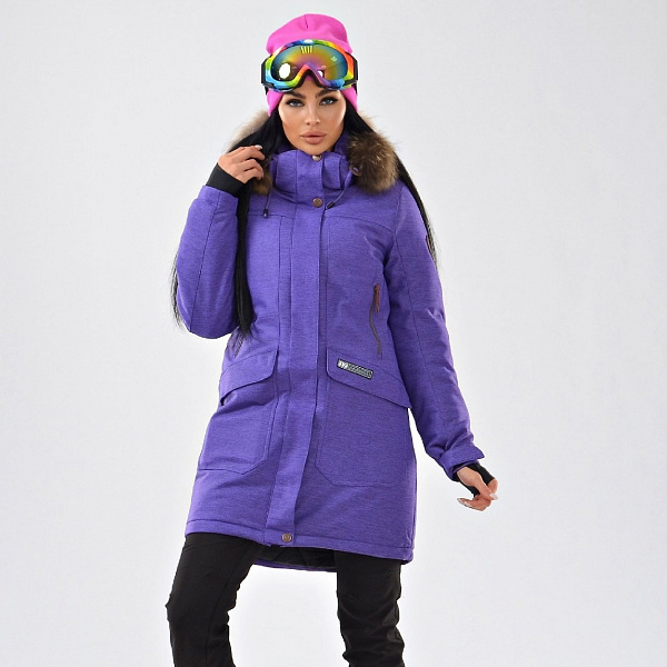 Парка женская AZIMUTH B 21802 Фиолетовый