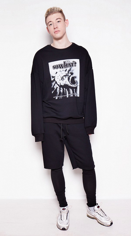 Свитшот SoWhat "ПРОДИДЖИ" чёрный 7584