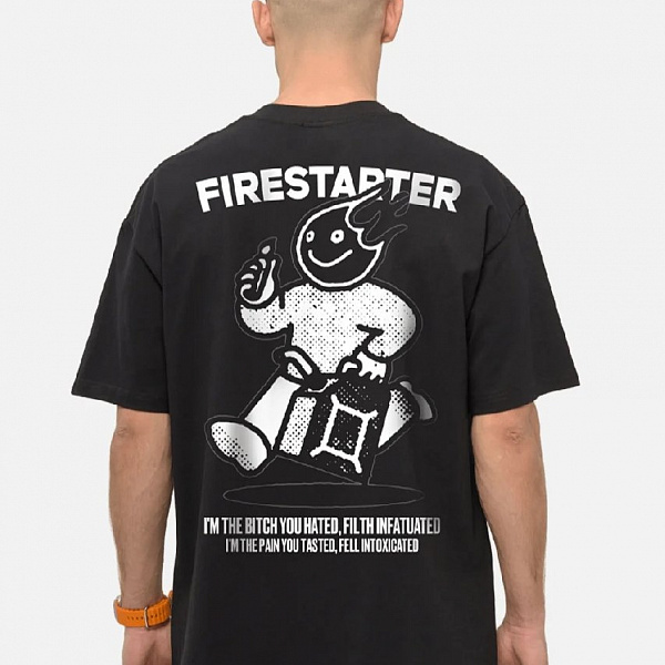 Футболка KUL'TURA "FIRESTARTER" черный