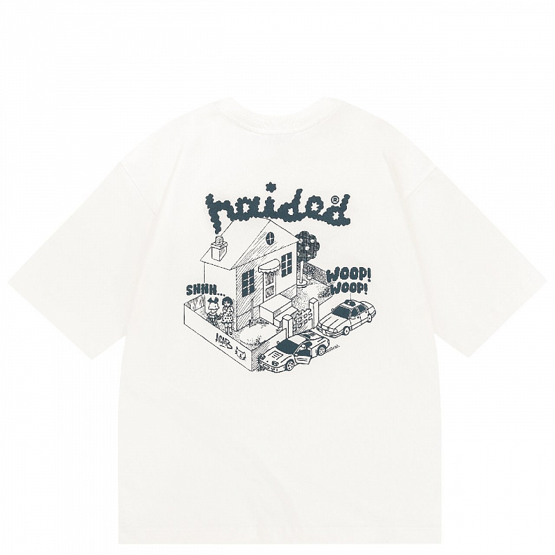 Футболка HAIDED GETAWAY RLXD HW TEE ecru молочный