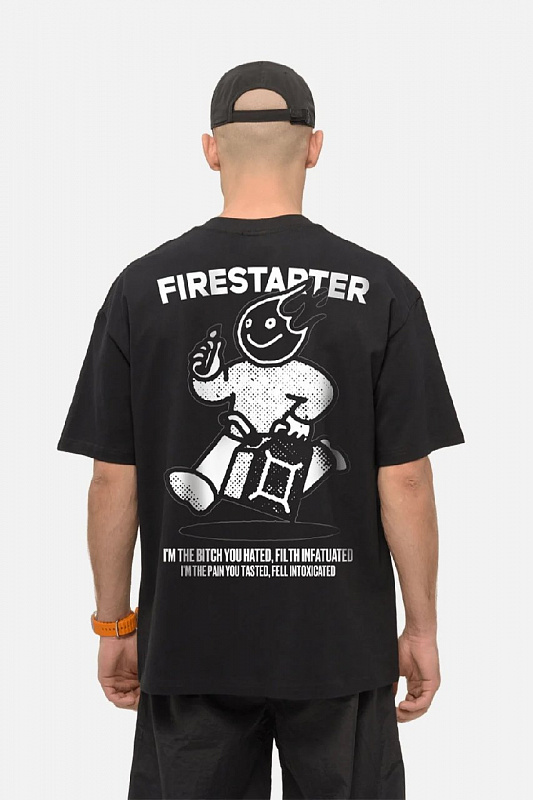 Футболка KUL'TURA "FIRESTARTER" черный