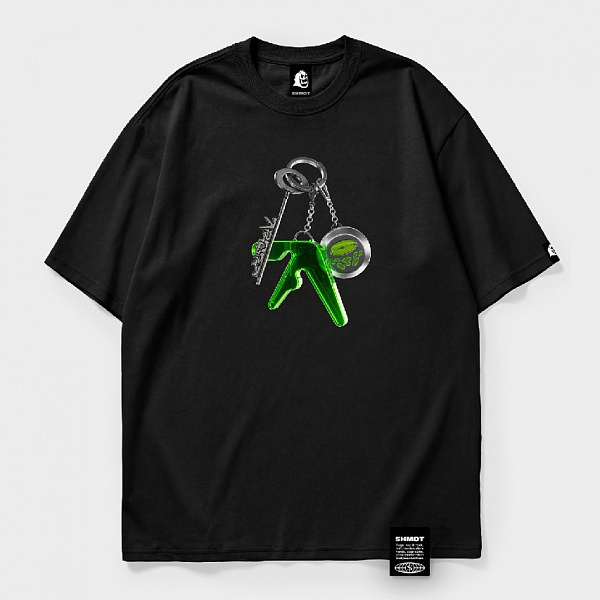 Футболка SHMOT "APHEX KEYCHAIN", MONO черный