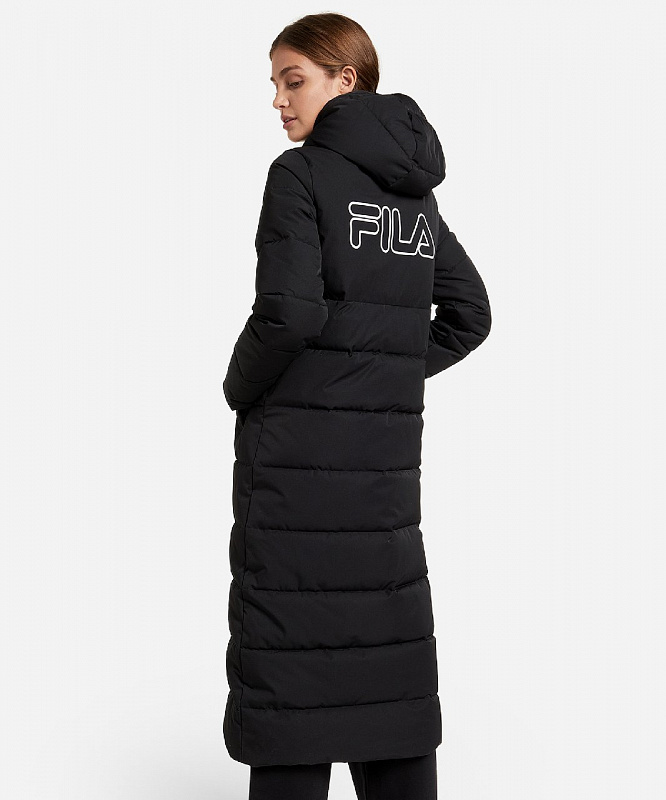 Пальто женское Fila на искусственном пуху чёрный