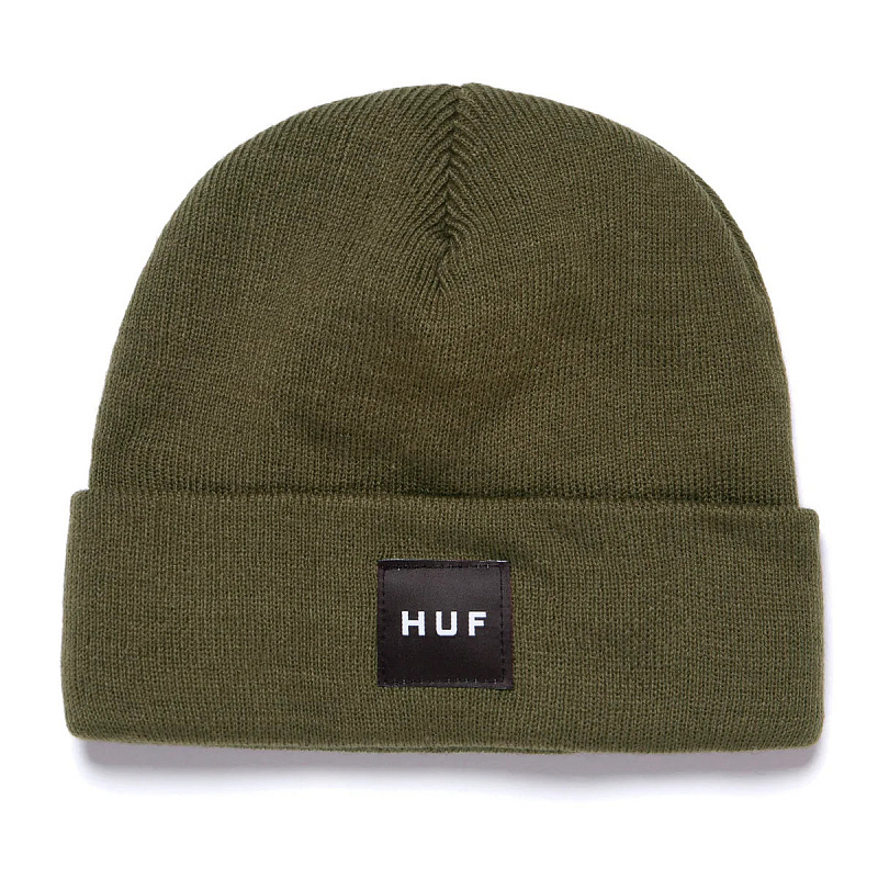 Шапка HUF ESSENTIALS BOX LOGO BEANIE OLIVE