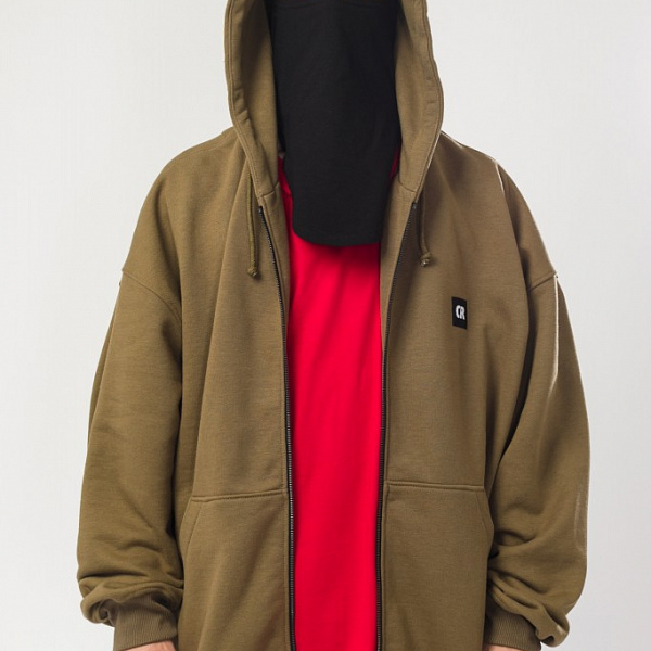 Толстовка CODERED Zip Hood Baggy Зеленая Война