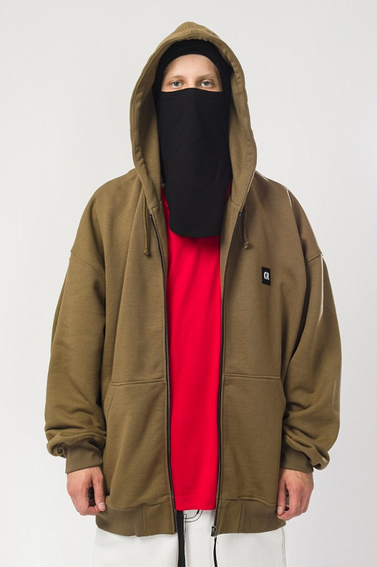 Толстовка CODERED Zip Hood Baggy Зеленая Война