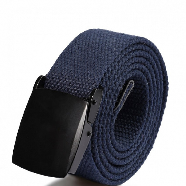 Ремень Street Soul R25-23 Пряжка с усечёнными кромками тёмно-синий