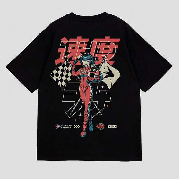 Футболка TRAILHEAD 029Т ANIME 25 Черный