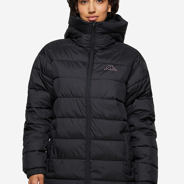 Куртка женская Kappa на искусственном пуху Women's jacket black чёрный
