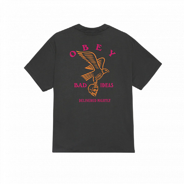 Футболка OBEY BAD IDEAS EAGLE VINTAGE BLACK