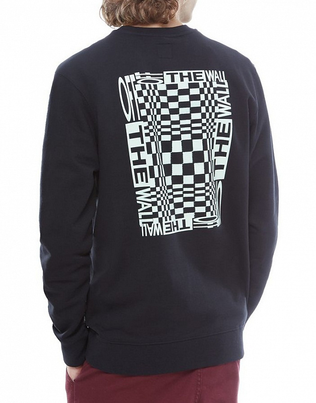 Толстовка VANS MN NEW CHECKER CREW Black