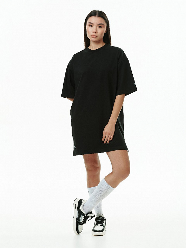 Футболка THE BAD FRIENDS Dress T-shirt Stripes укороченное 240гр черный