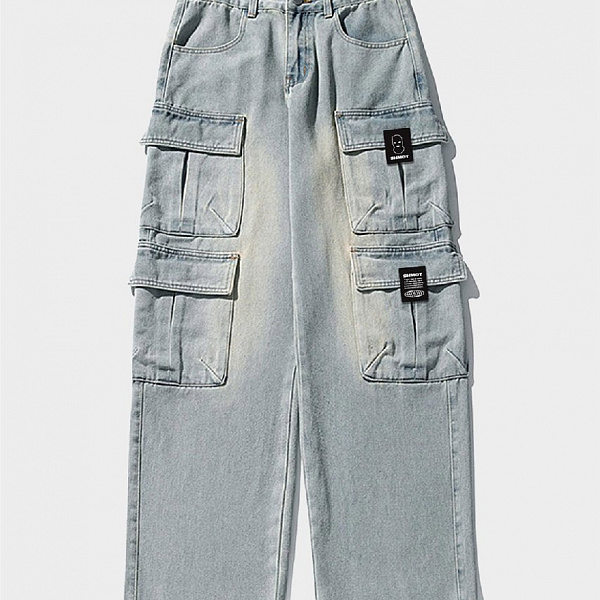 Джинсы SHMOT ''CARGO 4 POCKETS'' голубой