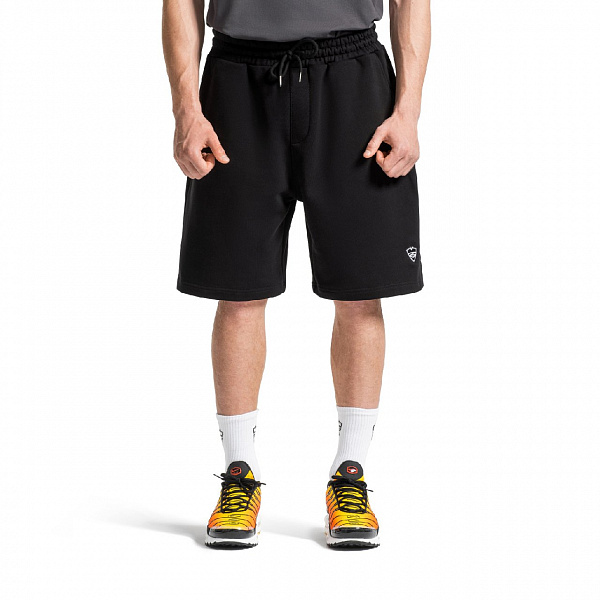 Шорты Питерский щит "БАЗА" черный