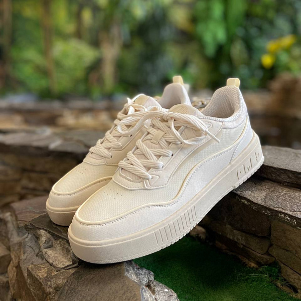 Кеды ERKE M.Skateboard low shoes l.grey/pale brown светло-серый/светло-коричневый