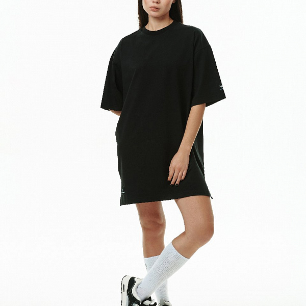 Футболка THE BAD FRIENDS Dress T-shirt Stripes укороченное 240гр черный