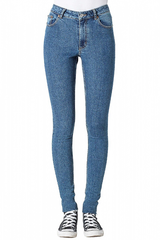 Джинсы (Slim) Женские Cheap Monday High Skin Blue Love BLUE