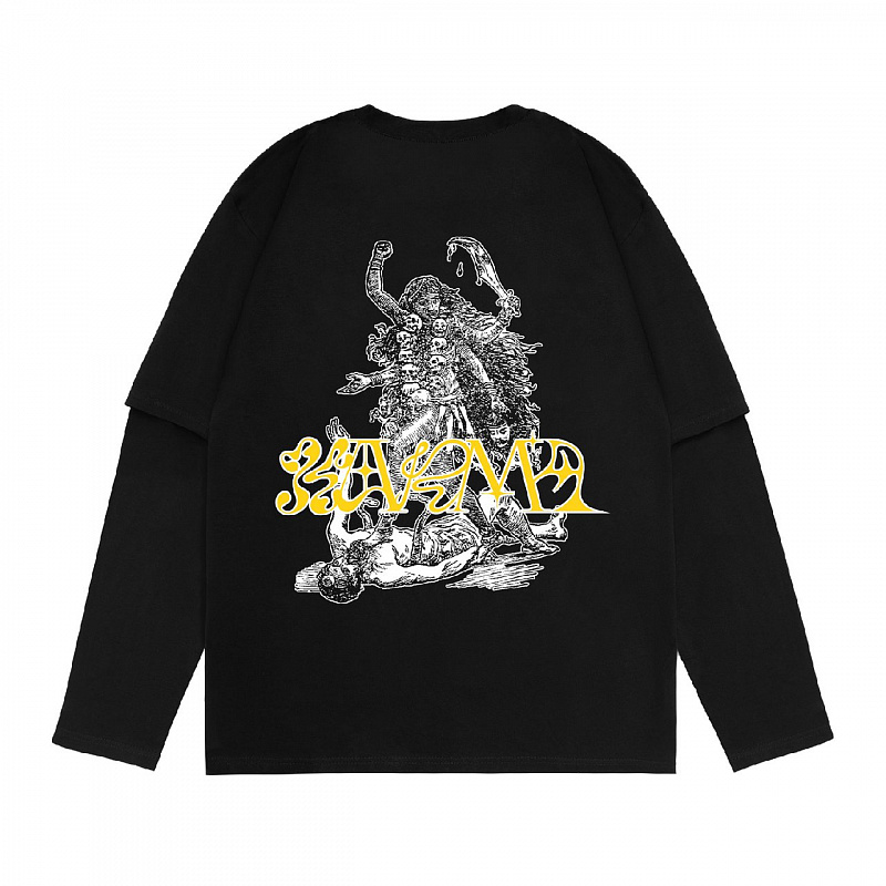 Лонгслив ARTEFACT с двойным рукавом Witchcraft/Karma Черный