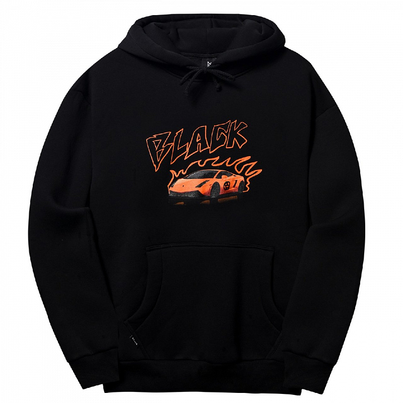 Толстовка ZIQ & YONI Black CAR FIRE черна HD-CARFIRE-BLK