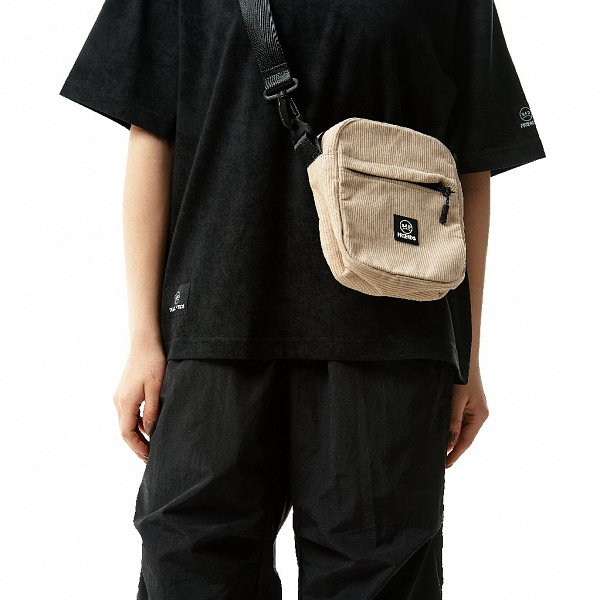 Сумка THE BAD FRIENDS Shoulder bag m black sling вельвет крем