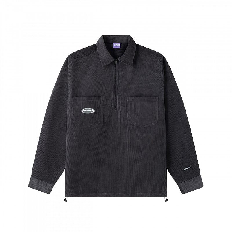 Рубашка YMKA SHIX Velvet Button графитовый