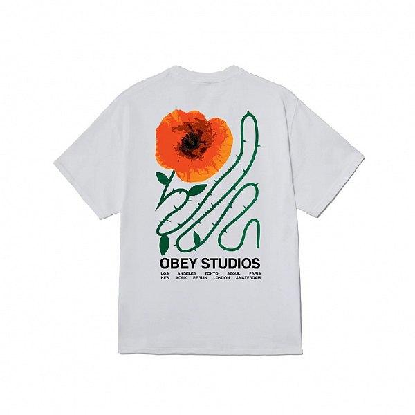 Футболка OBEY MOVES OF LIFE WHITE