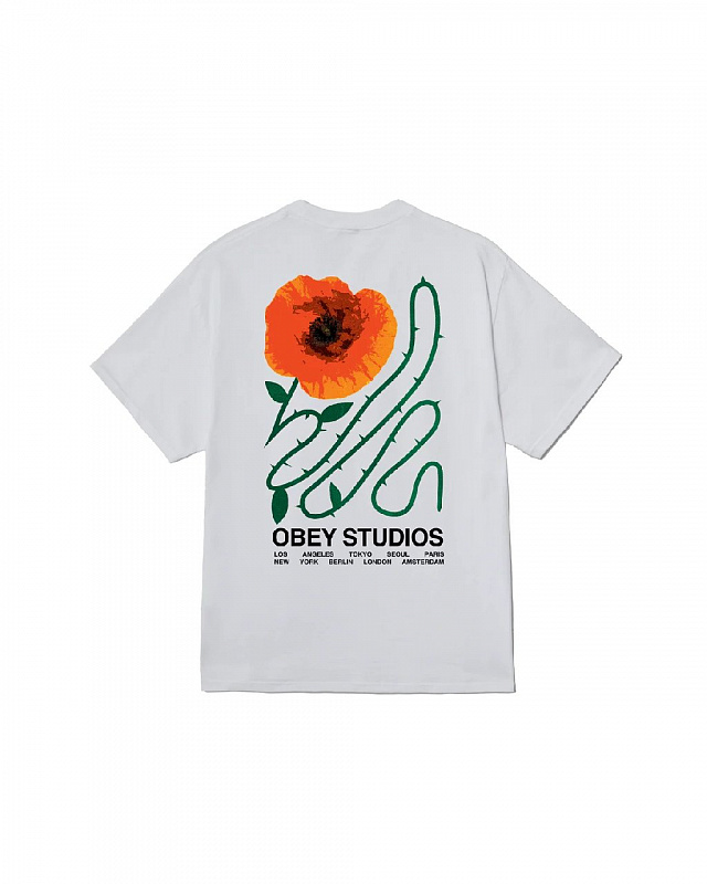 Футболка OBEY MOVES OF LIFE WHITE