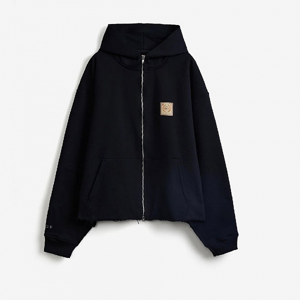 Худи на молнии RICE NIGHT LABEL FULL-ZIP BLACK
