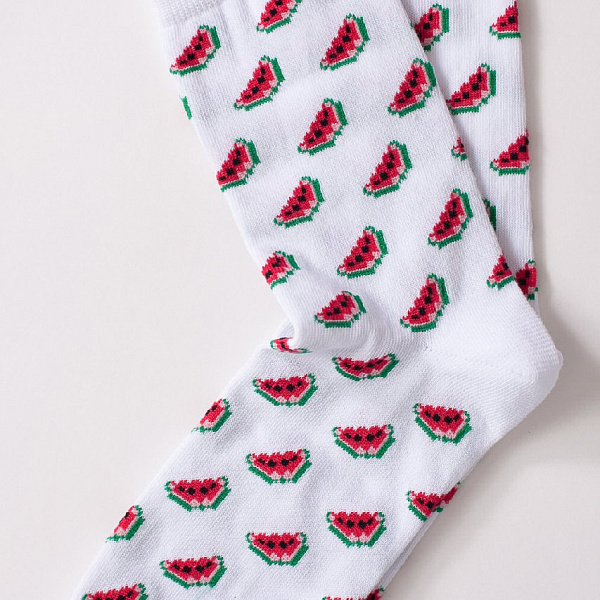 Носки ЗАПОРОЖЕЦ Арбуз (Белый (Белый)