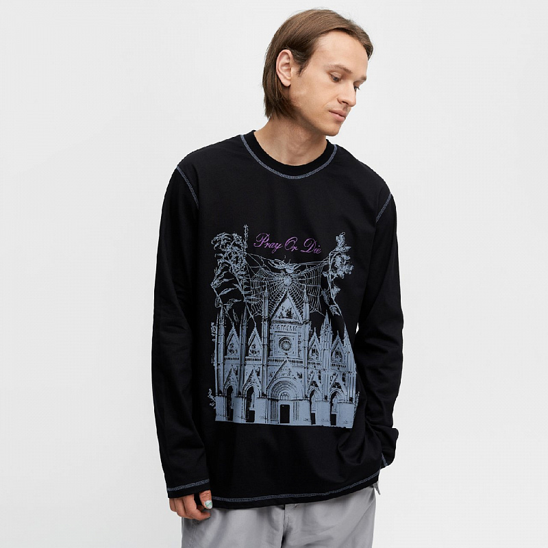Лонгслив ARTEFACT HIDDEN Pray or Die Черный