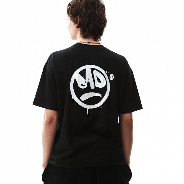 Футболка THE BAD FRIENDS "Getto Logo" 220г черный винтаж