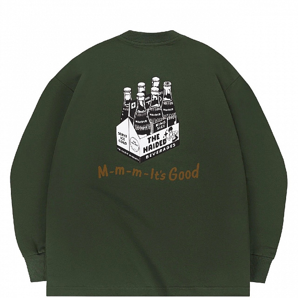 Лонгслив HAIDED SERVE COLD RLXD FIRM LS TEE dk.olive
