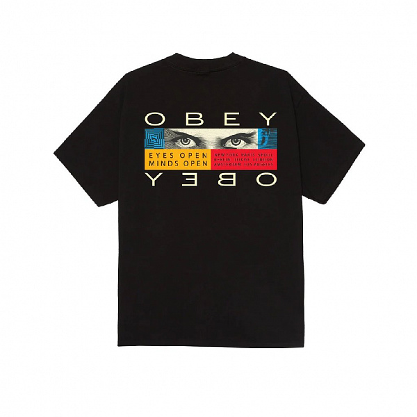 Футболка OBEY EYES OPEN BLACK