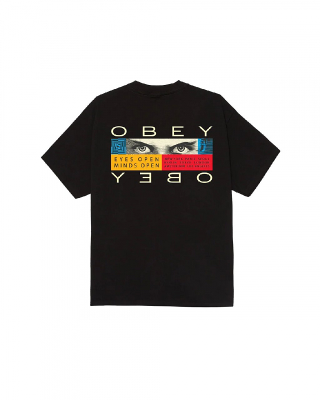 Футболка OBEY EYES OPEN BLACK